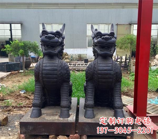 山西青铜精美麒麟雕塑,注入艺术气息
