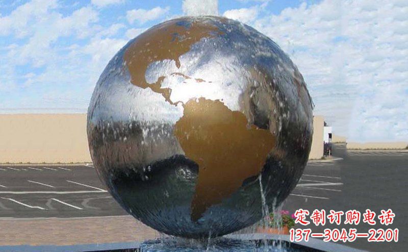 山西精细不锈钢地球雕塑,让您的家居更有文艺范