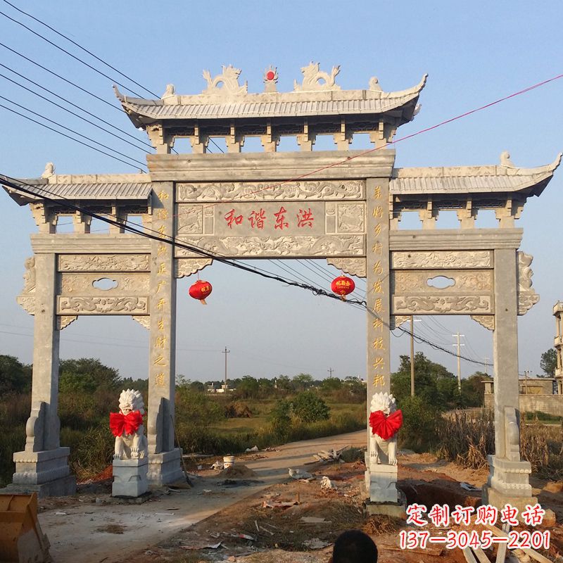 山西让你爱上石牌坊雕塑