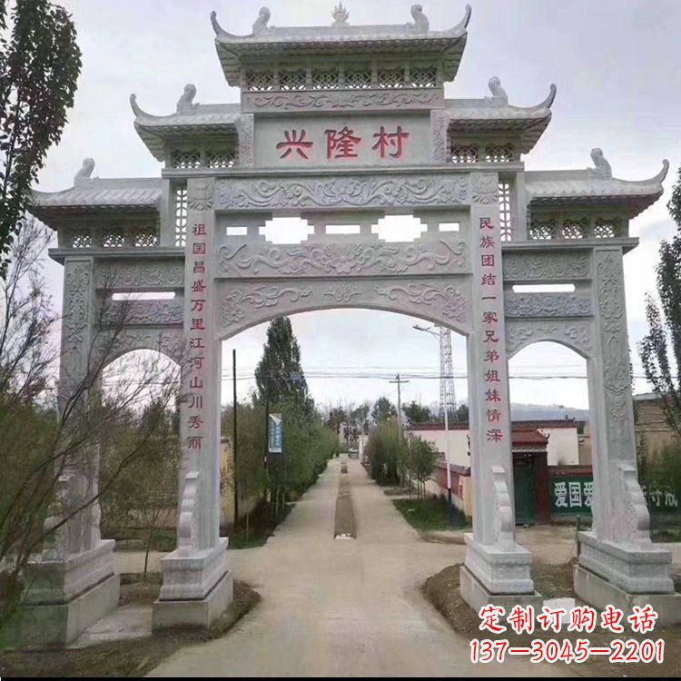 山西牌坊雕塑--武当山艺术之美