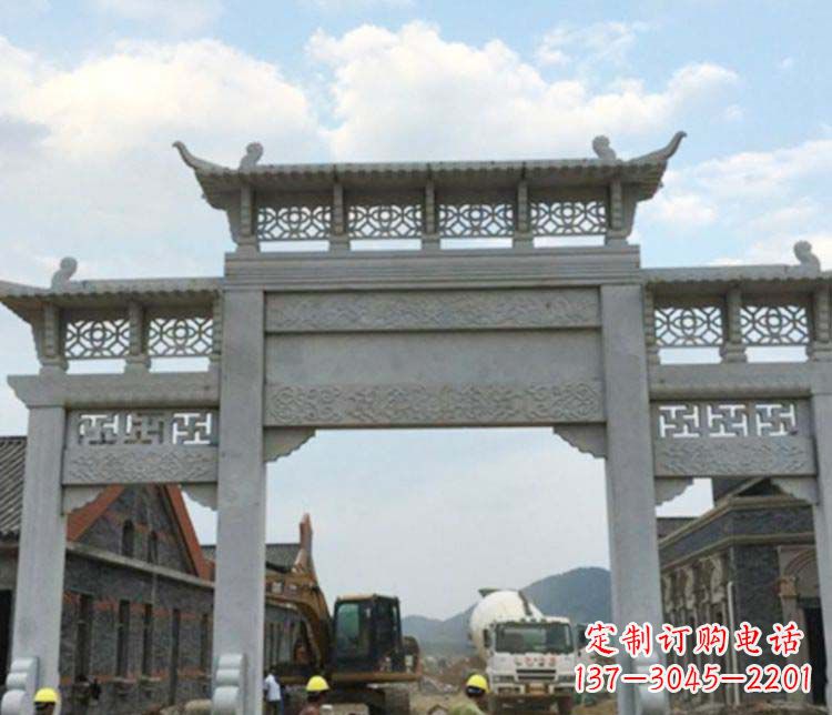 山西牌坊大理石石雕:显露美丽的古典风情
