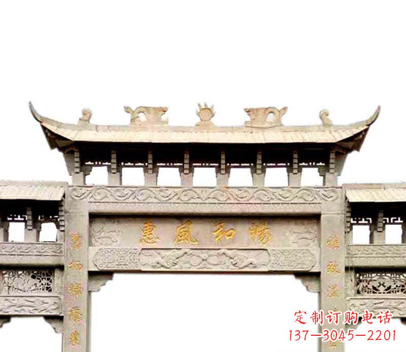 山西牌坊石雕–传承传统文化，给空间增色彩