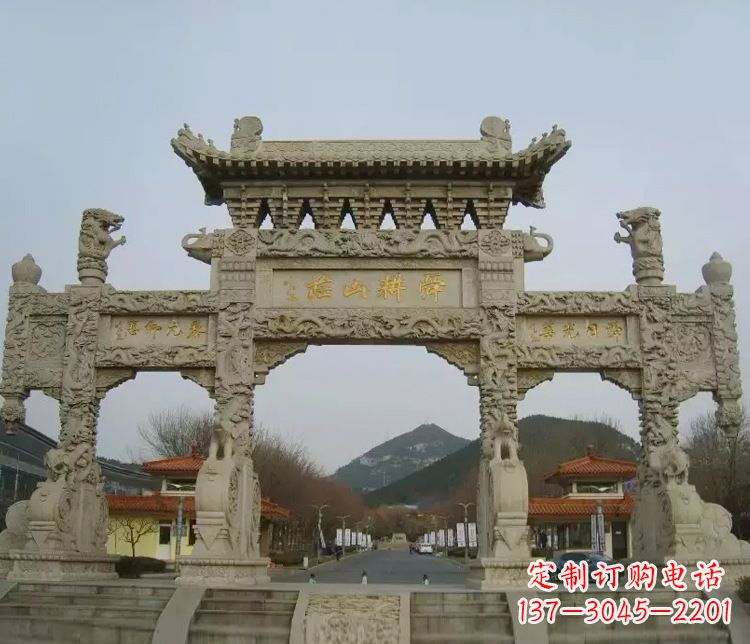 山西铭刻美好时光,中领雕塑牌坊石雕