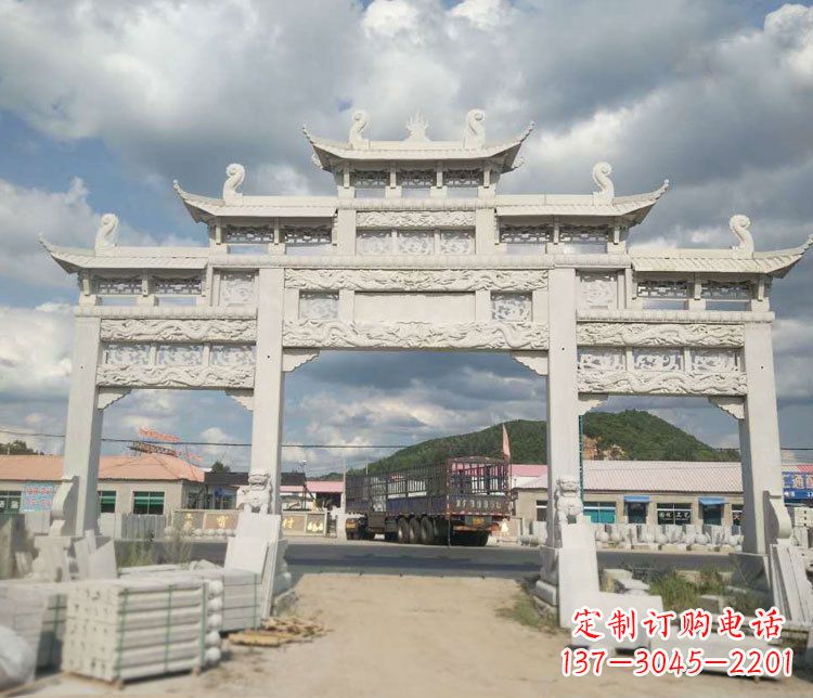山西精美大理石牌坊石雕——给您的家园增添优雅气质