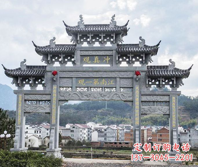山西欣赏传统牌坊雕塑的美感