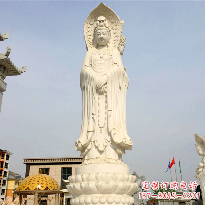 山西中领雕塑:观音三面佛像雕塑