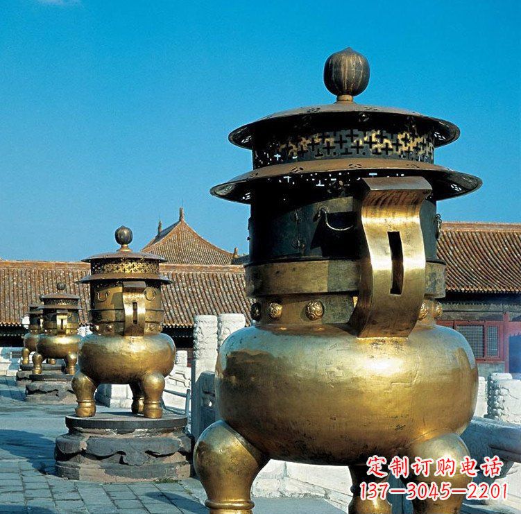 山西专业的三足香炉雕塑