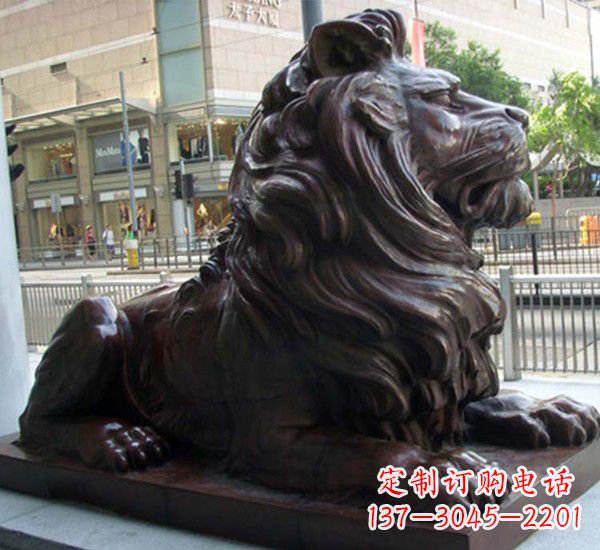 山西汇丰铜狮子雕塑,引领潮流,传承中国古典文化