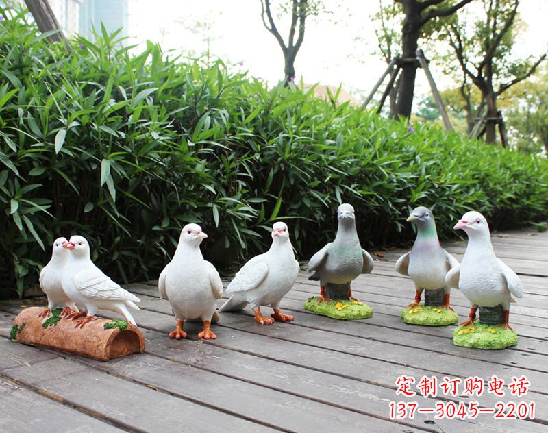 山西祝福世界的和平鸽雕塑