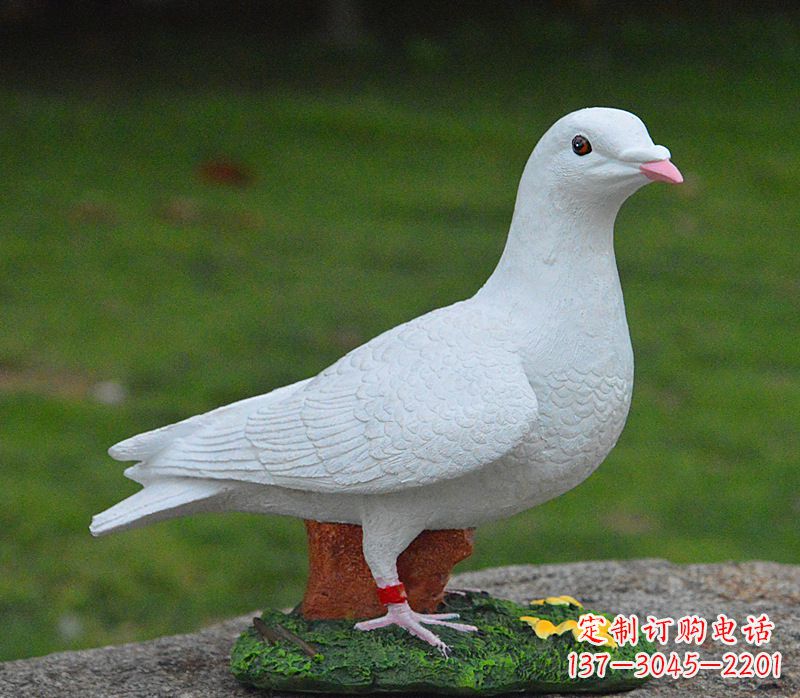 山西美丽的和平鸽雕塑,传递暖暖的正能量