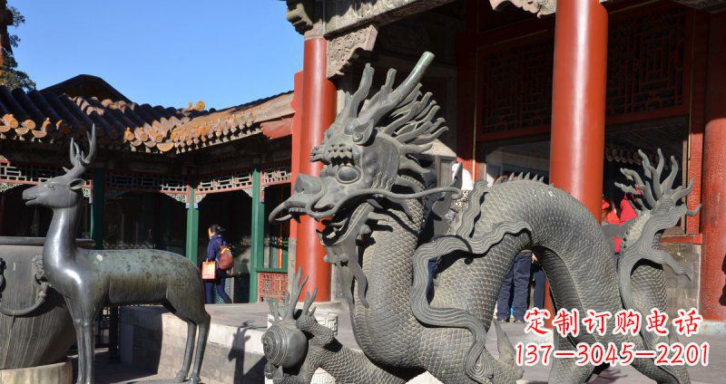 山西中领雕塑厂家的青铜神龙雕塑，以神龙作为主…