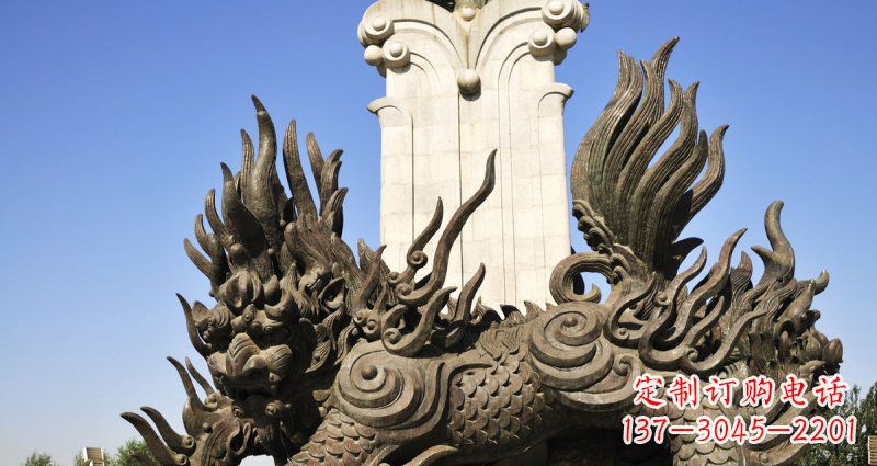 山西中领雕塑:神兽火麒麟铜雕定制