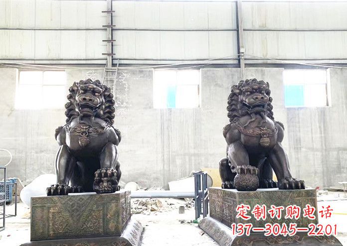 山西中领雕塑专业生产高端铜狮子雕塑。狮子雕塑…