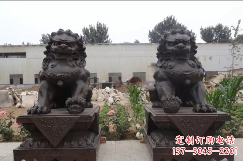 山西精灵定制狮子铜雕塑