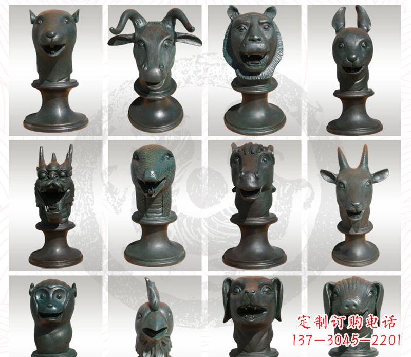 山西限量版十二生肖铜雕塑