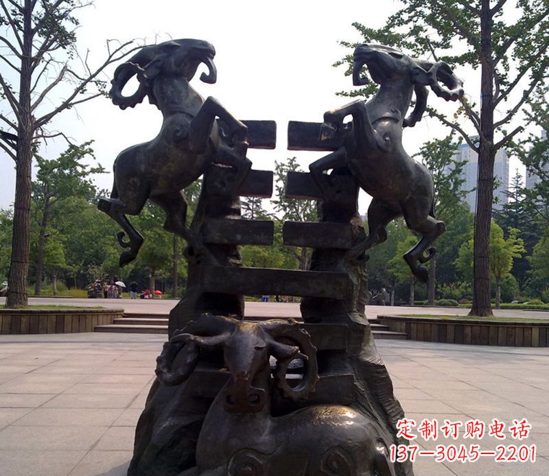山西传统工艺铜雕十二生肖