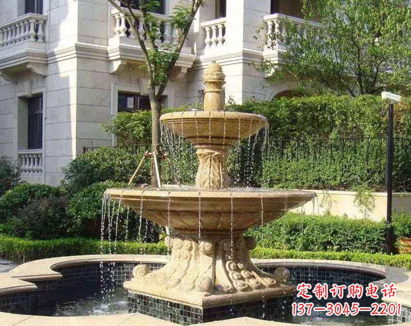 山西美轮美奂的喷泉雕塑