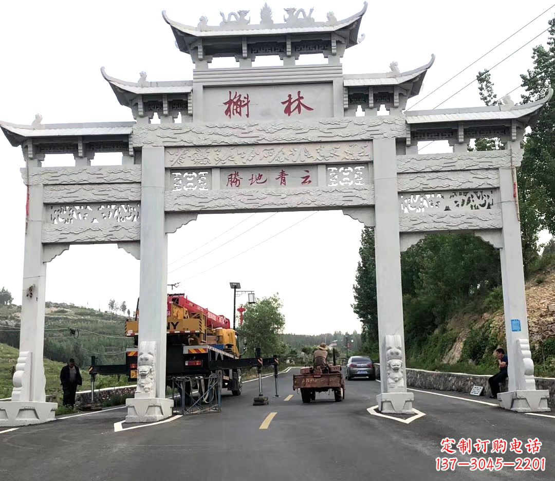 山西中领雕塑牌楼雕塑,精美绝伦
