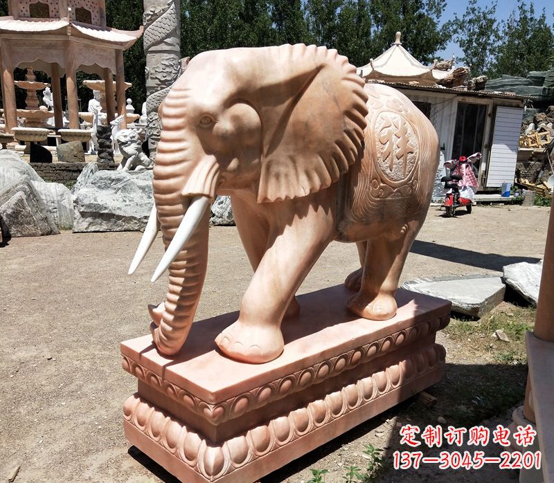 山西精美大象櫈,领雕工艺独特