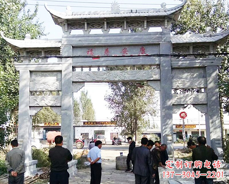 山西中领雕塑:专业制作精美的牌坊雕塑