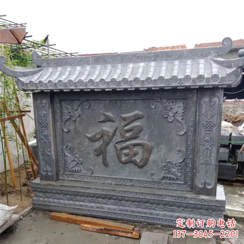山西中领雕塑:福字雕塑,点缀婚房庭院