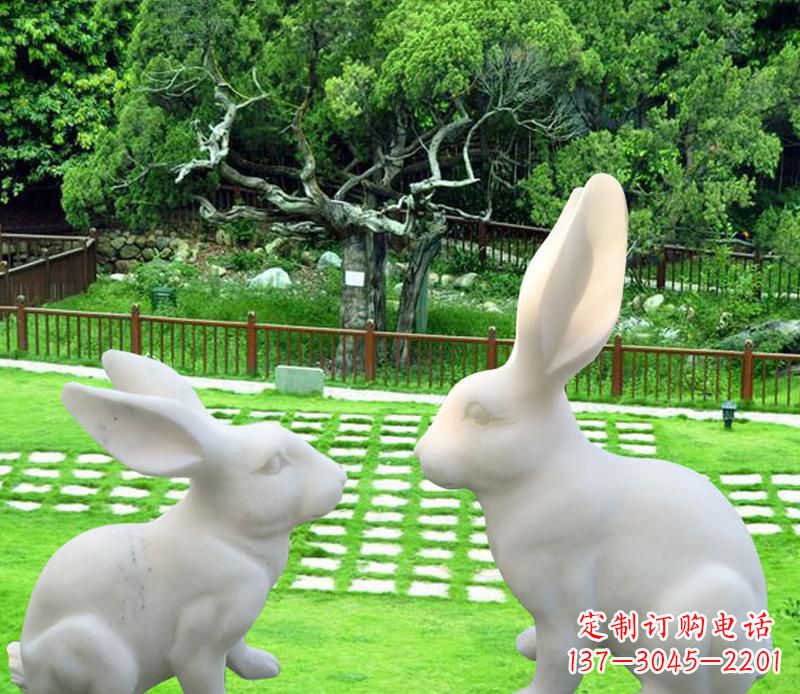 山西中领雕塑定制独特的兔子雕塑