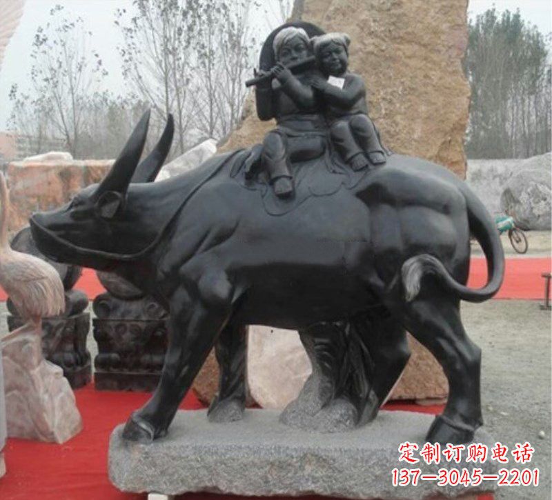 山西传承经典,表达淳朴——牧童雕塑