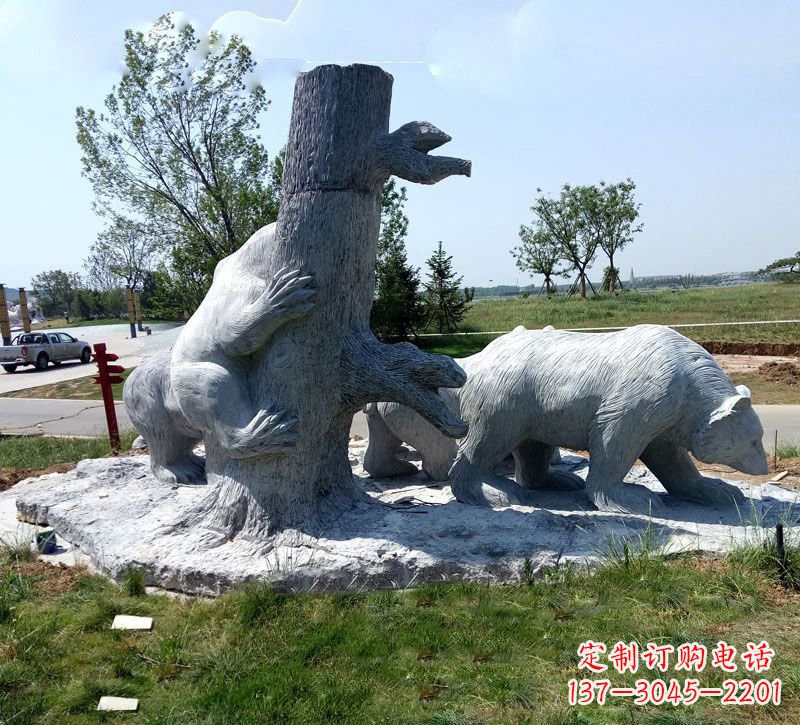 山西欧洲风格狗熊公园雕塑