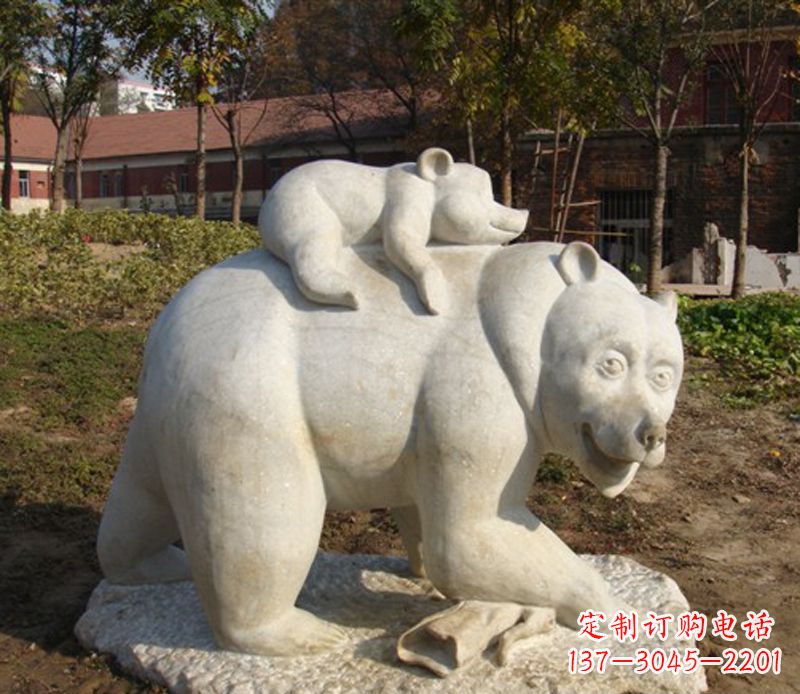 山西狗熊雕塑景观,给你一个精美园林