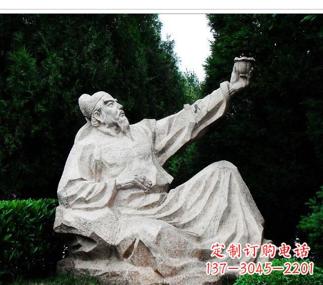 山西百花齐放的李白雕塑