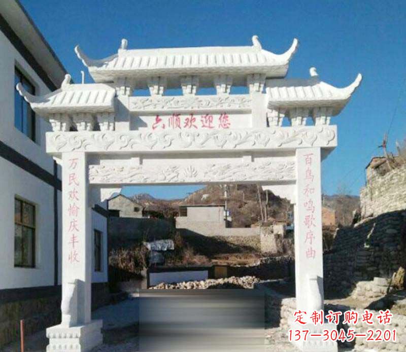 山西牌坊雕塑:为景观增添独特灵气