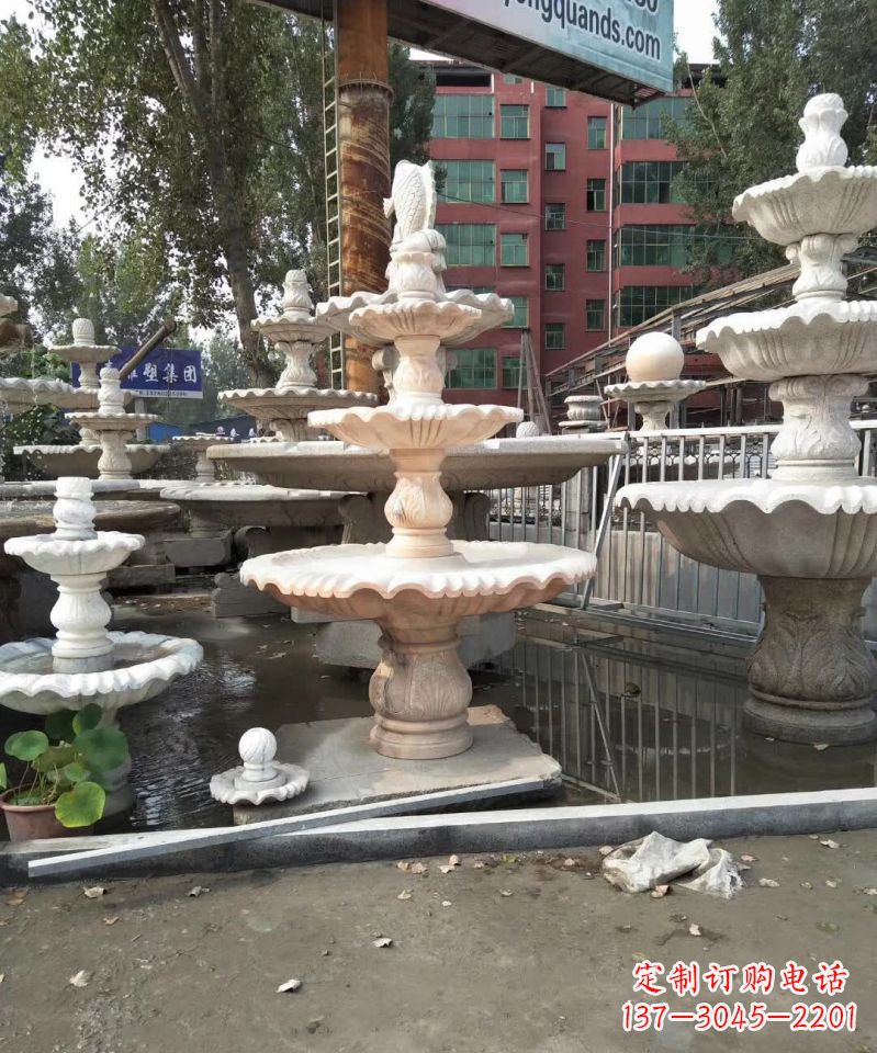 山西中国传统石雕喷泉,雕刻艺术之美