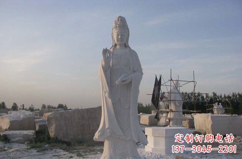 山西现代艺术风格观音石雕塑