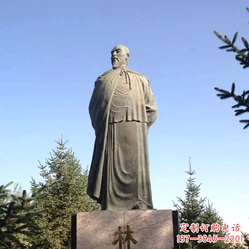 山西令人敬畏的林则徐雕像