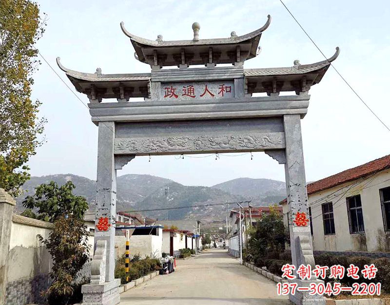 山西全球领先的石雕牌楼雕塑定制服务