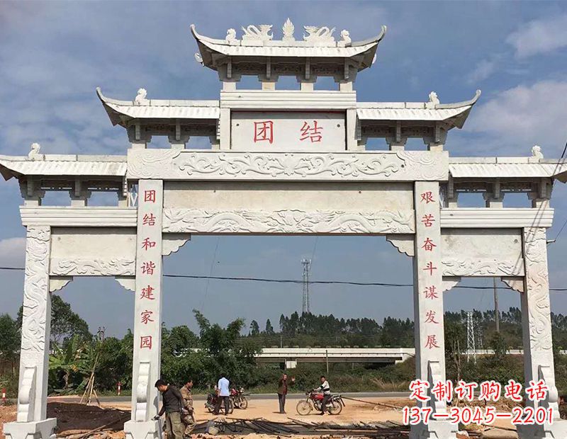 山西定制牌坊雕塑,展现精湛工艺