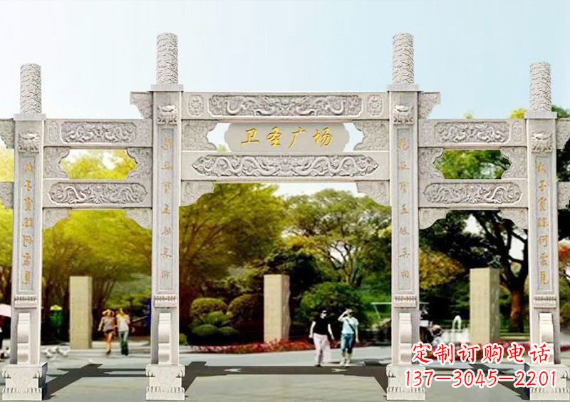 山西石雕牌坊雕