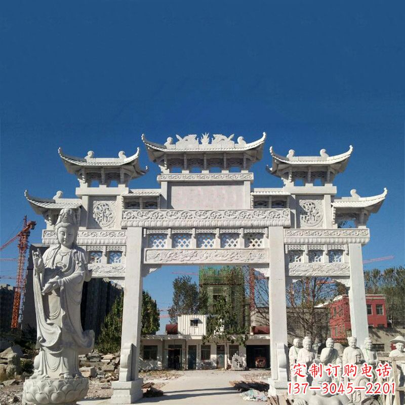 山西中领雕塑牌楼铸铜雕塑