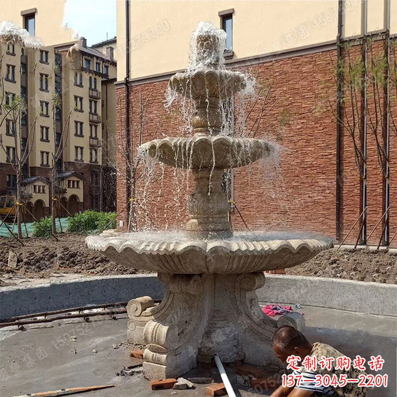 山西中领雕塑石喷泉雕塑