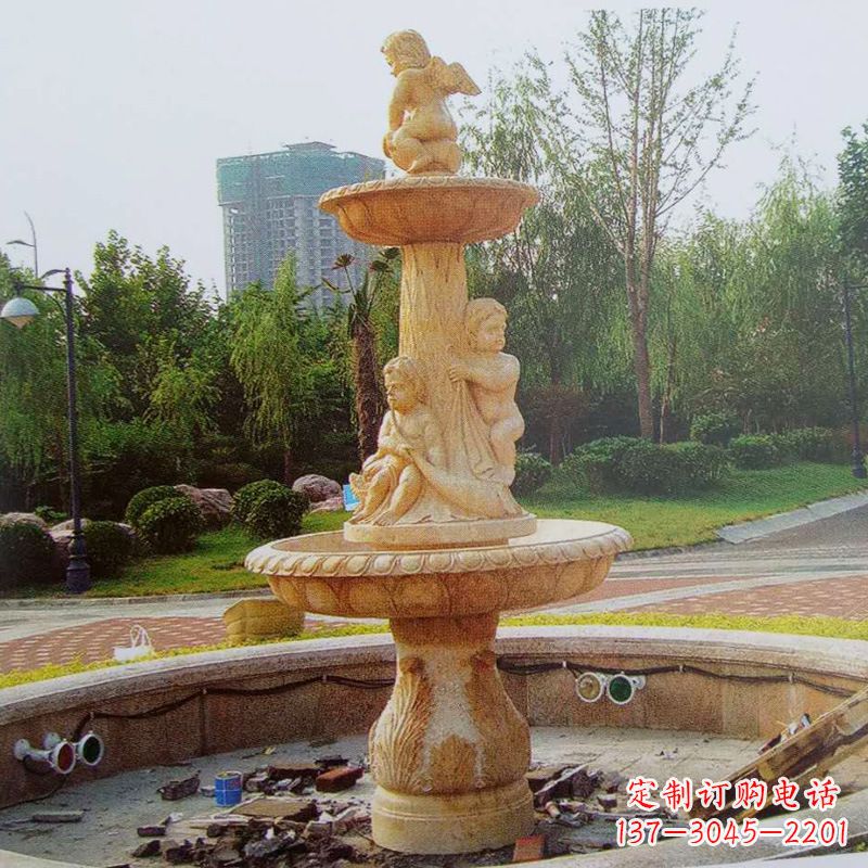 山西石雕喷泉龙头
