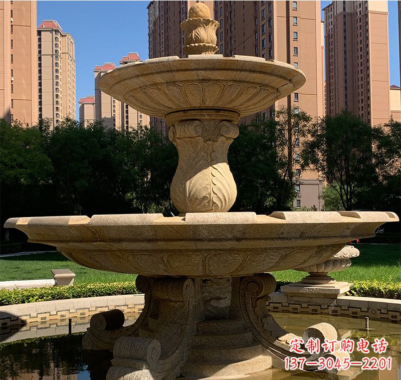 山西艺术品级石雕喷泉水景