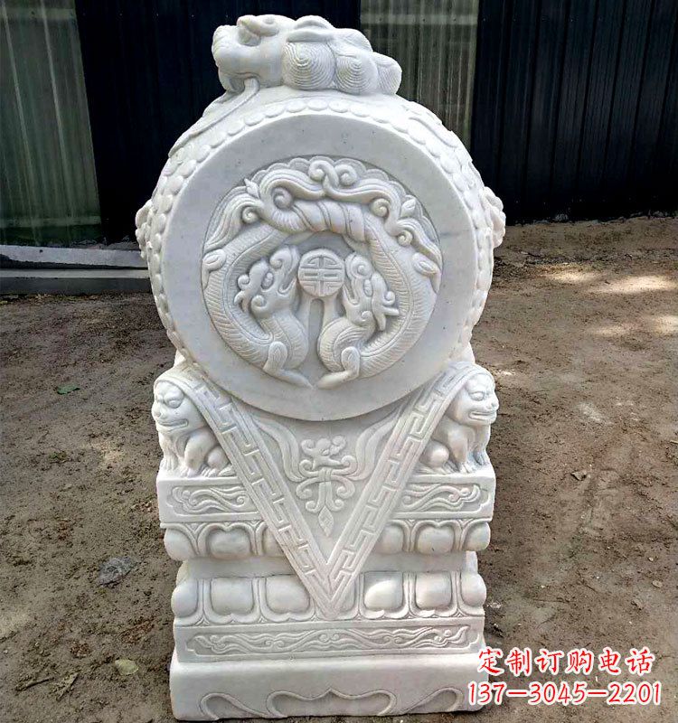 山西精致麒麟,点亮门墩
