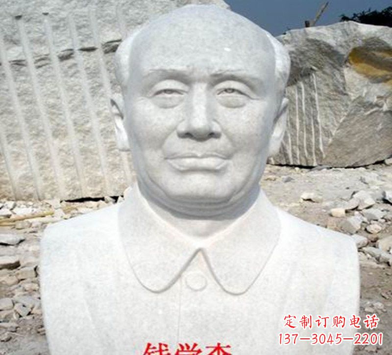 山西拥有雄浑气势的钱学森头像雕塑