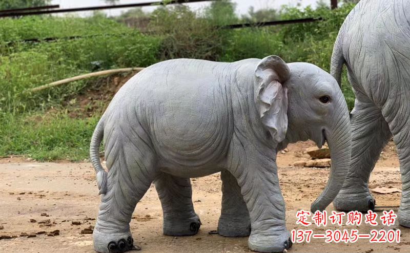 山西青石大象雕塑,典雅而又时尚