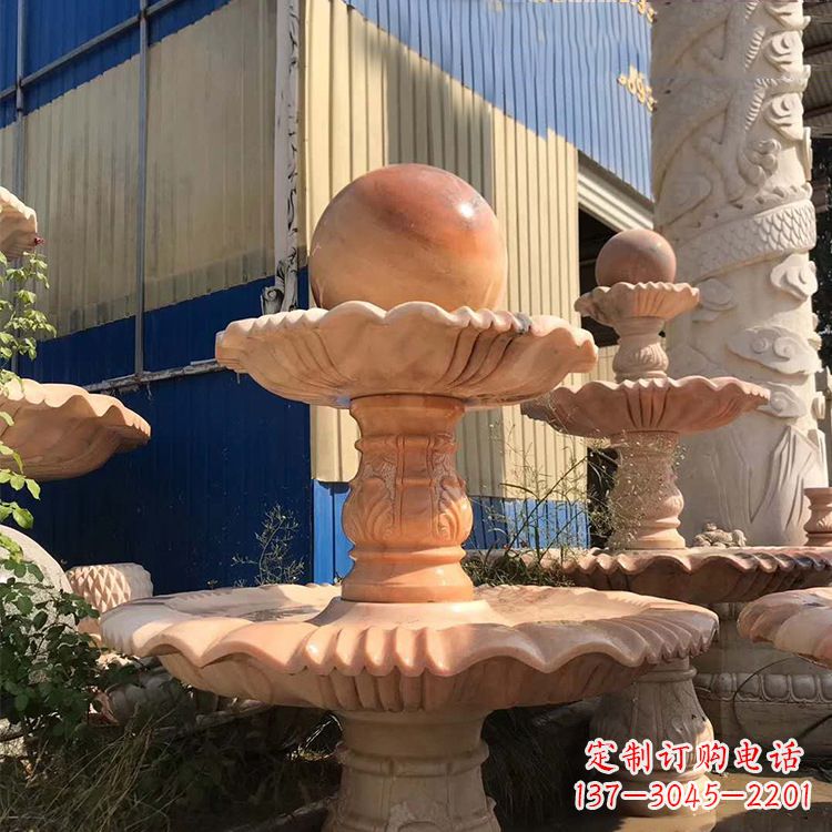 山西石雕五福临门风水球