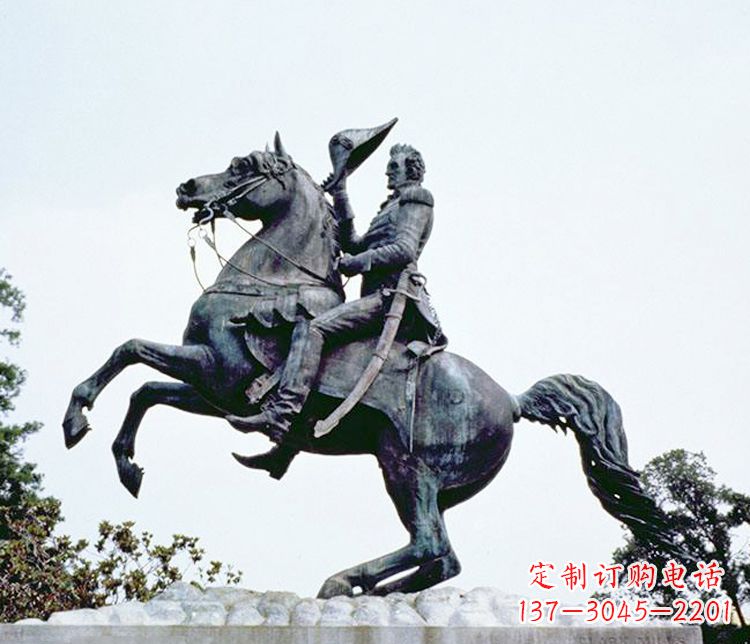 山西石雕西方骑马人物雕塑