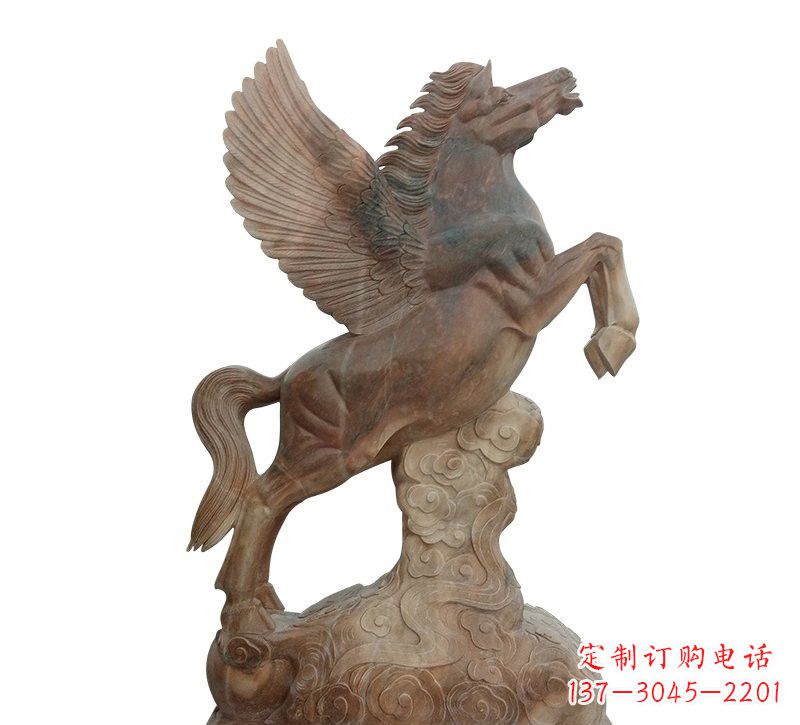 山西石雕祥云飞马