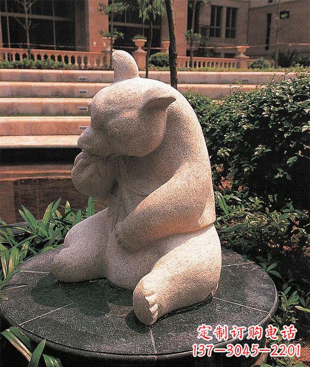 山西石雕熊猫