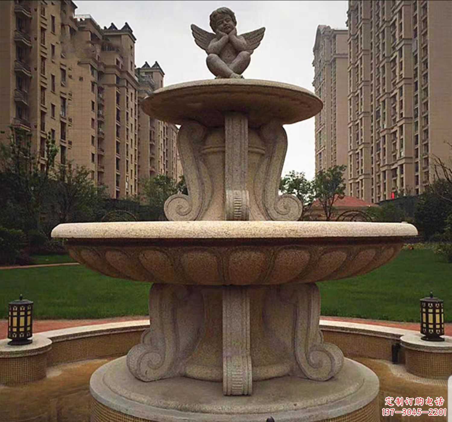 山西石雕鱼喷泉