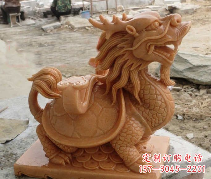 山西石雕招财龙龟